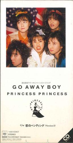 

CD PRINCESS PRINCESS - Go Away Boy 10EH3067PROMO SONY RECORDS Japan Японский Поп/Рок Б/У