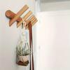 Nordic Solid Wood Wall Hooks, Staggered Coat Hanger Rack for Clothes, Hat, Towel & Bags, Entryway Organizer for Home Decor