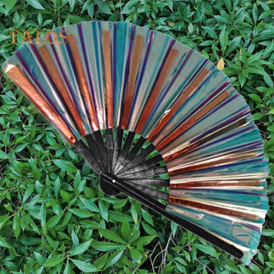 Folding Fan Brilliant Color Outfit Accessories Decorative Simple 13 Inch Festival Halloween Folding Fan Home Decoration