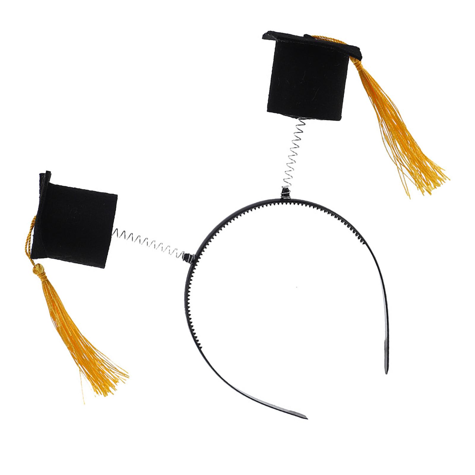 

Friendly Elastic Doctoral Hat Hair Band Fashion Hair Accessories Cosplaying For Graduation Ceremonies And Themed Parties B