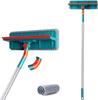 2-in-1 Window Squeegee Cleaner - AIMOONSA - Kit - 170cm Telescopic Handle - 30cm Blade - Aluminum Handle