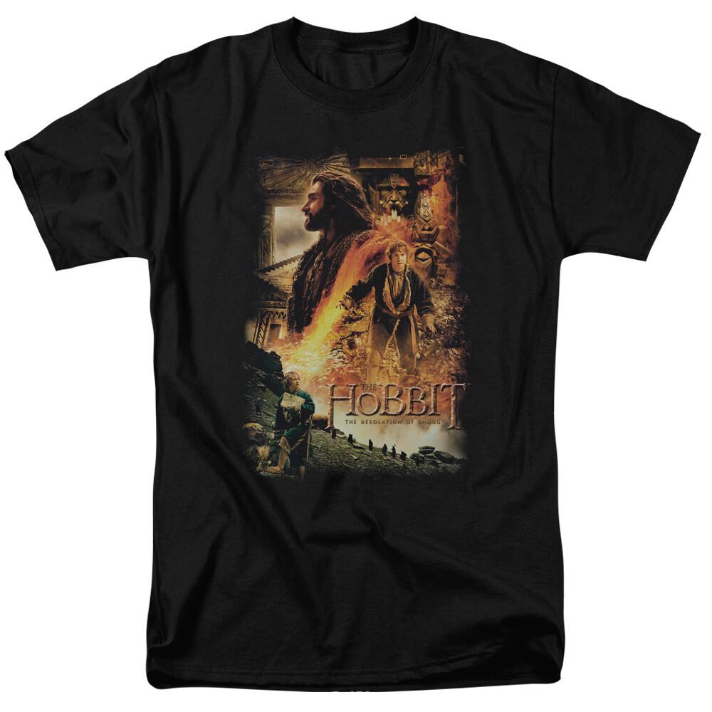

The Hobbit Golden Chamber T Shirt Mens Licensed Fantasy Movie Tee Bilbo Black XXL