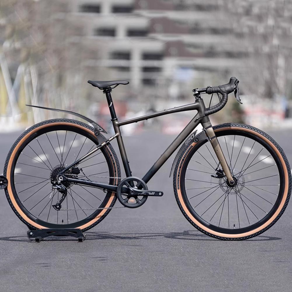 Bike Tire Wheel Mudguard Adjustable Road Bike Wheel Fenders Lightweight Front & Rear Mudguard for Front Rear Wheels Below 50mm