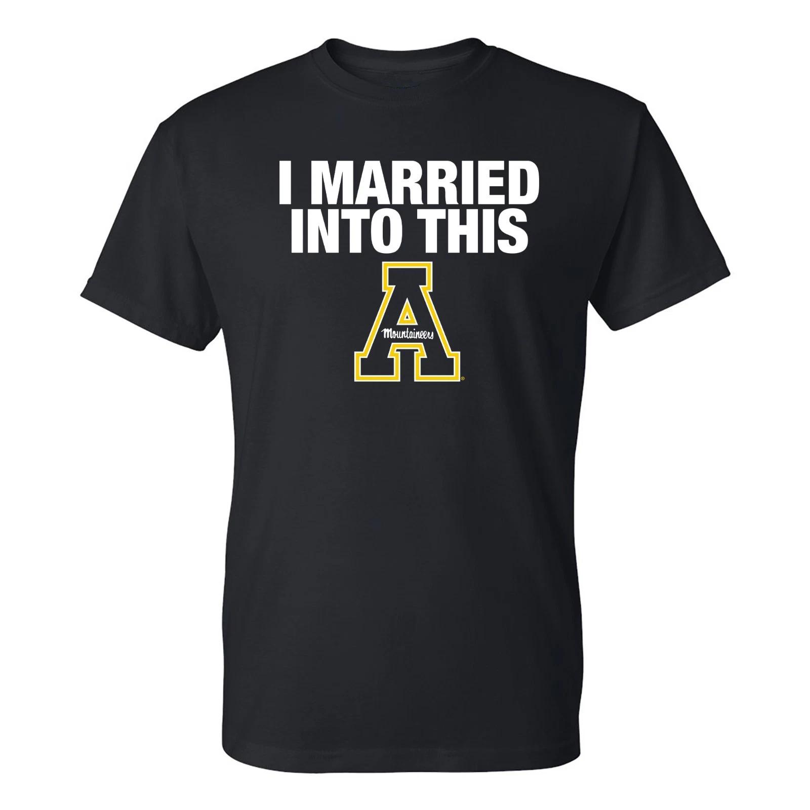 Appalachian State Mountaineers I Married Into This T-Shirt - Black M
