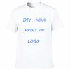 Design Your Own Text Logo Po Vintage Cotton Oversized TShirt Men Women Personalized T Shirts Gi