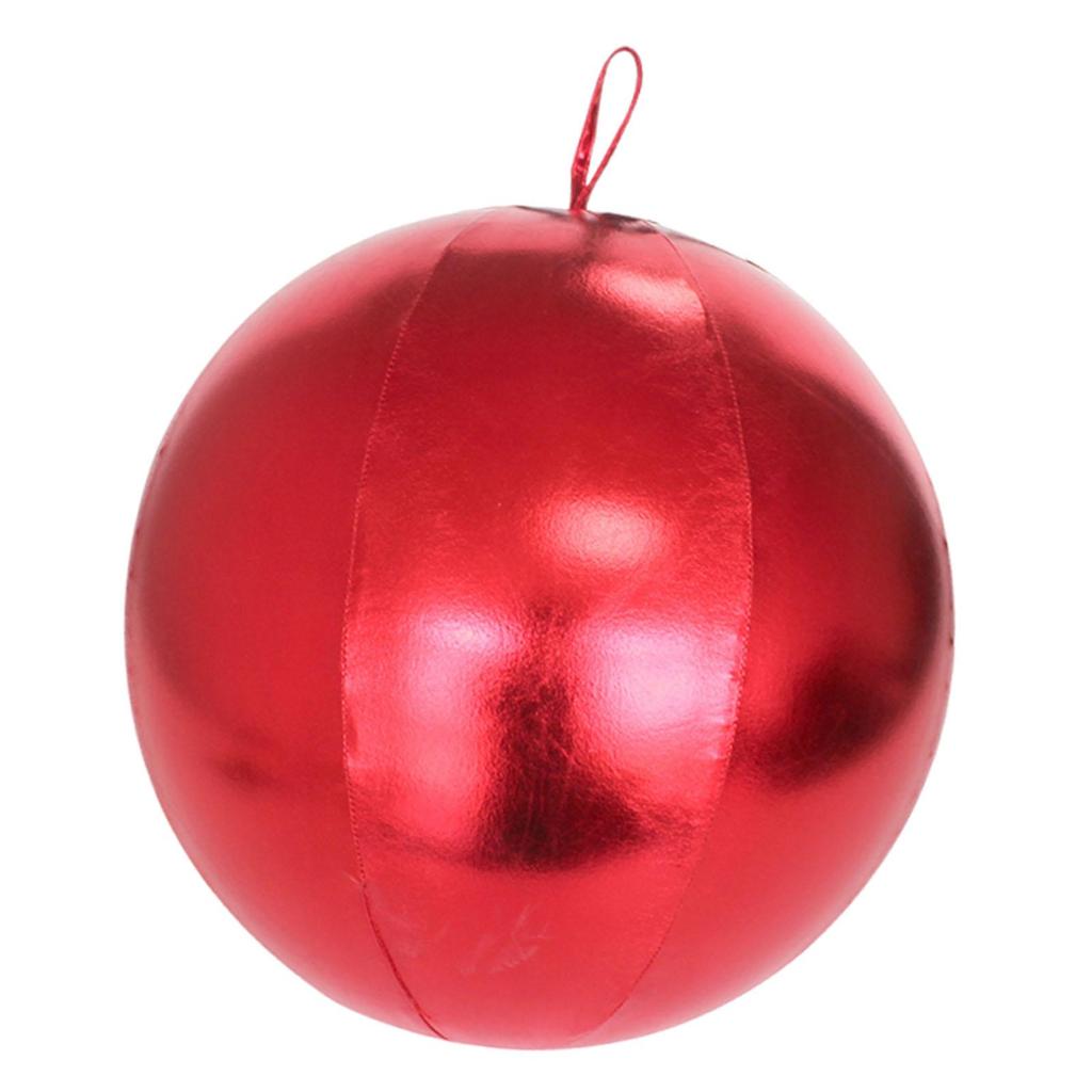 Inflatable Christmas Ball Xmas Ball Garden Decoration Hanging Ball PVC Bauble for Front Door Yard Christmas Tree Festival