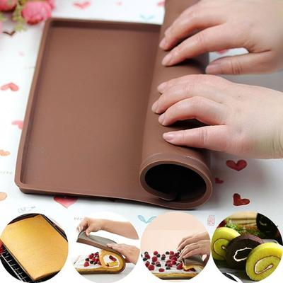 1 adet silikon pişirme Mat kek rulo pedi Macaron İsviçre rulo fırın Mat Bakeware pişirme araçları mutfak aksesuarları
