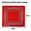 Ally Vinny Unisex Cotton Bandana Handkerchiefs | Urban Paisley & Graphic Prints | Soft, Breathable & Multipurpose Head Wrap | Size: 51 × 55 cm | Mul