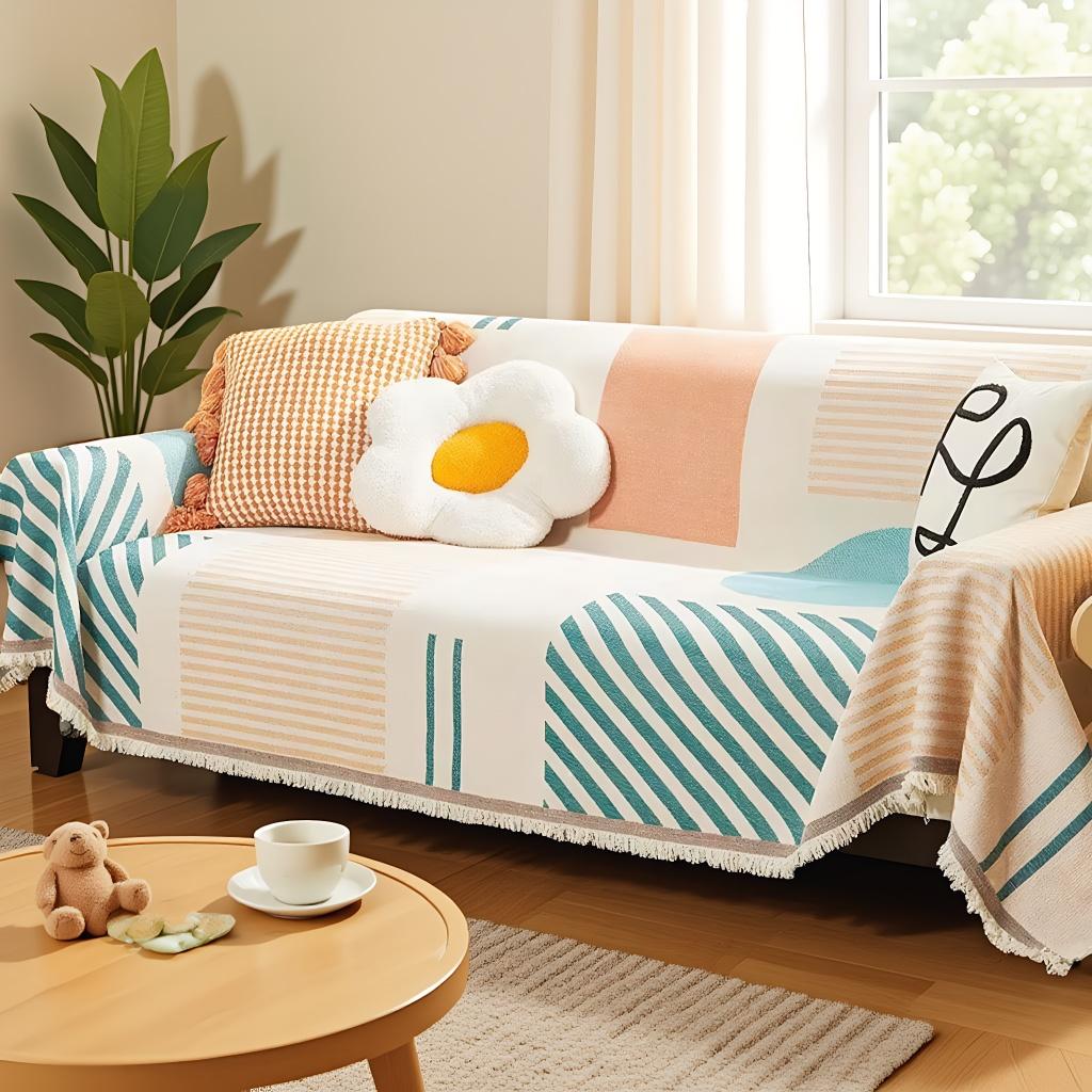 Nordic Sofa Throw Blankets Outdoor Camping Picnic Large Blanket Leisure Relax Beach Towel Bohemia Travel Rug Tassels Linen