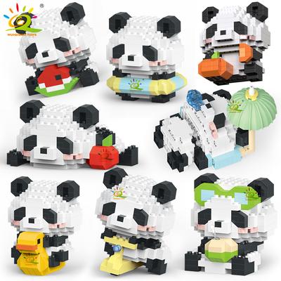 Mini Niedlicher Panda Mikrobausteine 3D Diamantmodell Tiersteine DIY Stadtbausteine für Kinder Kindergeschenk