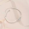 Silver1Carat Moissanite Women's Luxurious Versatile Bracelet Suitable for Daily Commuting, Banquets, Parties, Valentine's Day, Halloween, Christmas,