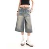 2000s Vintage Treetwear Fashion Loose Trousers Summer Y2k Baggy Jorts Jeans Wide Leg Harajuku Shorts Denim Pants Korean