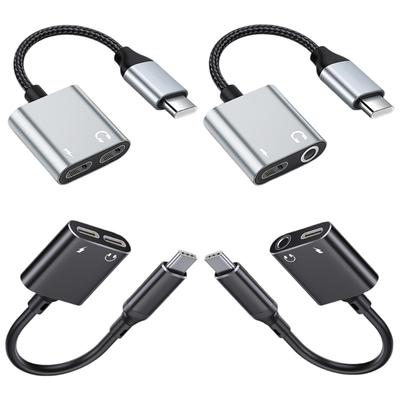 Cordon adaptateur de charge USB Type C vers 3,5 mm Adaptateur convertisseur universel pour écouteurs pour smartphones, tablettes, ordinateurs portables