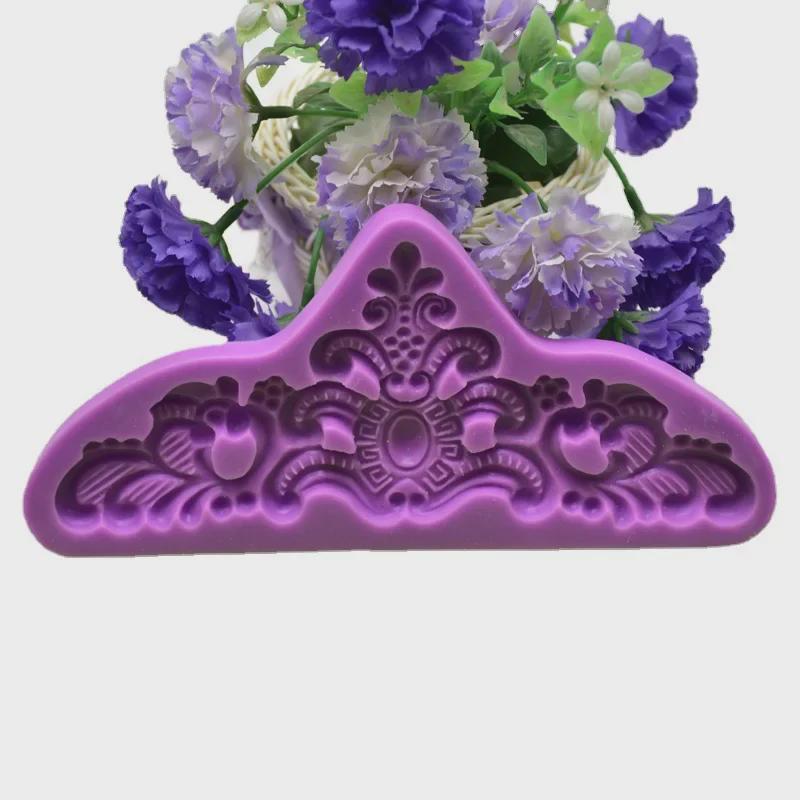 Kuchen-Dekorationsform mit Kronen-Relief im europäischen Stil