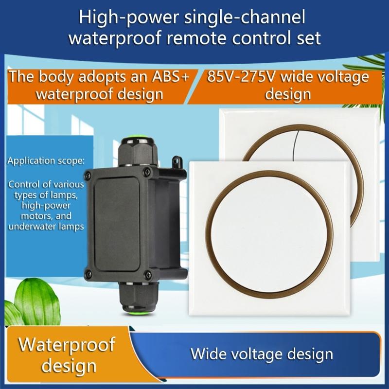 433Mhz Remote Control Switches Replacement Waterproof Water Pump Remote Control Switches Easy to Use