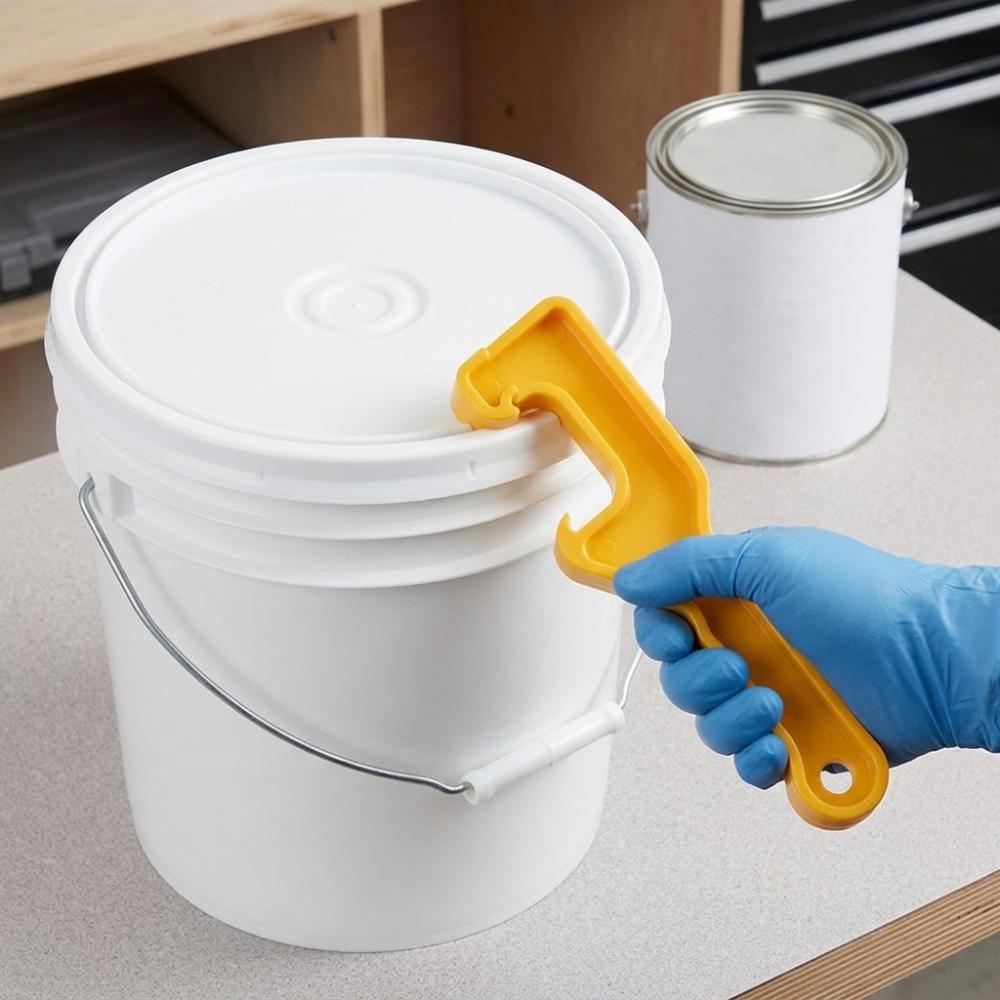 6pcs PVC Bucket Lid Opener Effortless Opening Paint Can Opener Plastic Bucket Opener Industrial