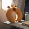 Capybara Neck Pillow Portable and Lightweight UShaped Travel Soft Cushion Material