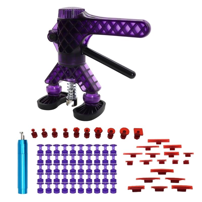 Mehrzweck-Dellenzieher-Set für Autos, Karosserie-Reparatur ohne Lackierung, komplettes Werkzeug, Heber, verstellbarer Griff, Motorrad, Universal