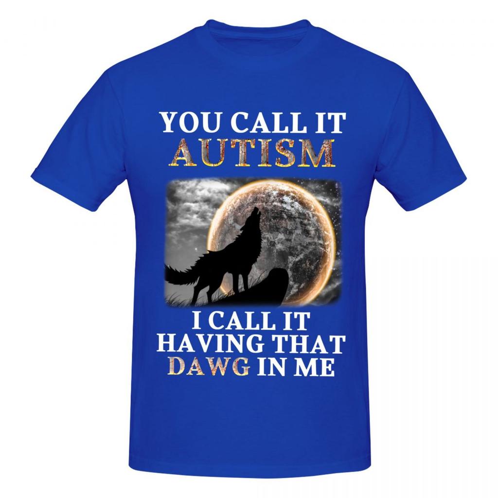 Maglietta Meme Unisex Lo Chiami Autismo Io Lo Chiamo Avere Quel Cane Dentro di Me Vintage Oversize Cotone Girocollo Manica Lunga Maglietta Unisex