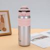 High Value Large Capacity Sports Kettle 316 Stainless Steel Double Layer Vacuum Thermos Cup Outdoor Double Drink Bouncing Cup