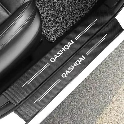 4PCS Car Door Sill Protector Stickers for Nissan Qashqai J10 J11 J12 2013 2015 2016 2017 2018 Car Accessories