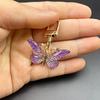 1Pc Alloy Keychain Charm Keychain Bag Women'S Gift Butterfly Keychain Backpack Multi-Color