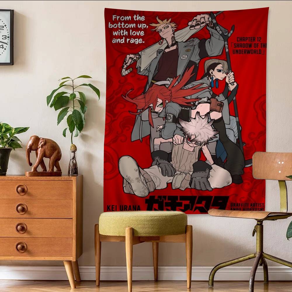 Weekly Shonen Magazine Cover Wall Tapestry Vibrant HyperPop of Manga Characters Trendy Room Decor for Anime  Manga Collectors