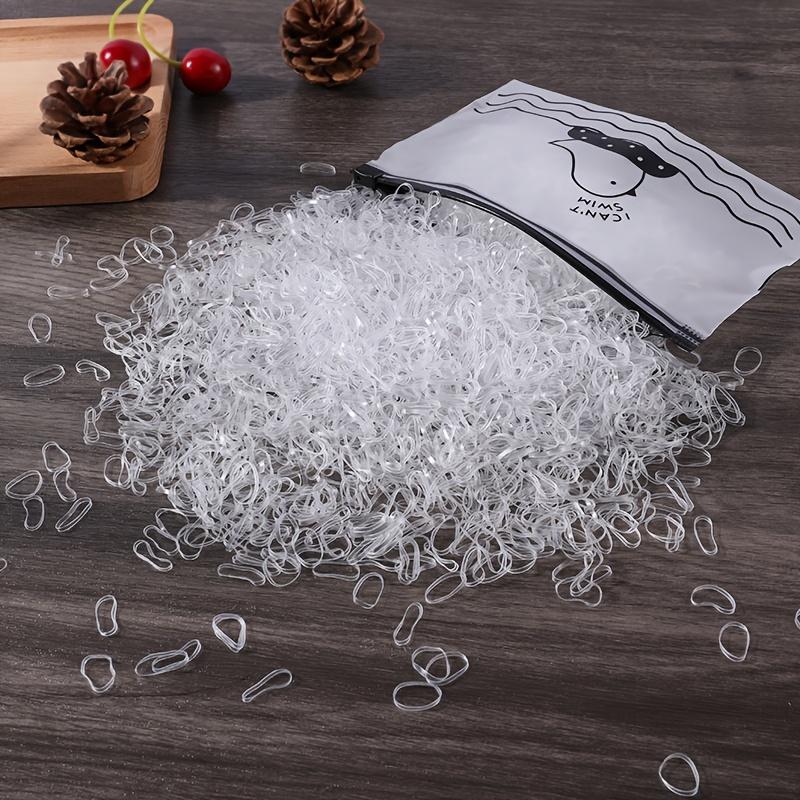 Dětské gumičky do vlasů Odolné, nepoškozující elastické gumičky pro děti, krabička 1000 kusů