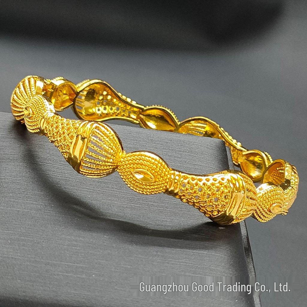 Bracelet de mariée Bollywood plaqué or 24 carats: Bijoux de mariée pour femmes