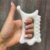 Ergonomic Wave Edge Thumb Massage Tool - PP Material for Deep Tissue Relaxation, Facial Contouring & Acupressure, All-Season Use