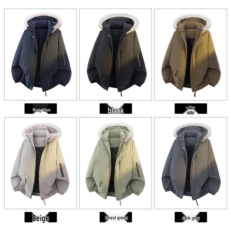 EASTERN CAMEL Men's American Retro Winter Hooded Parka