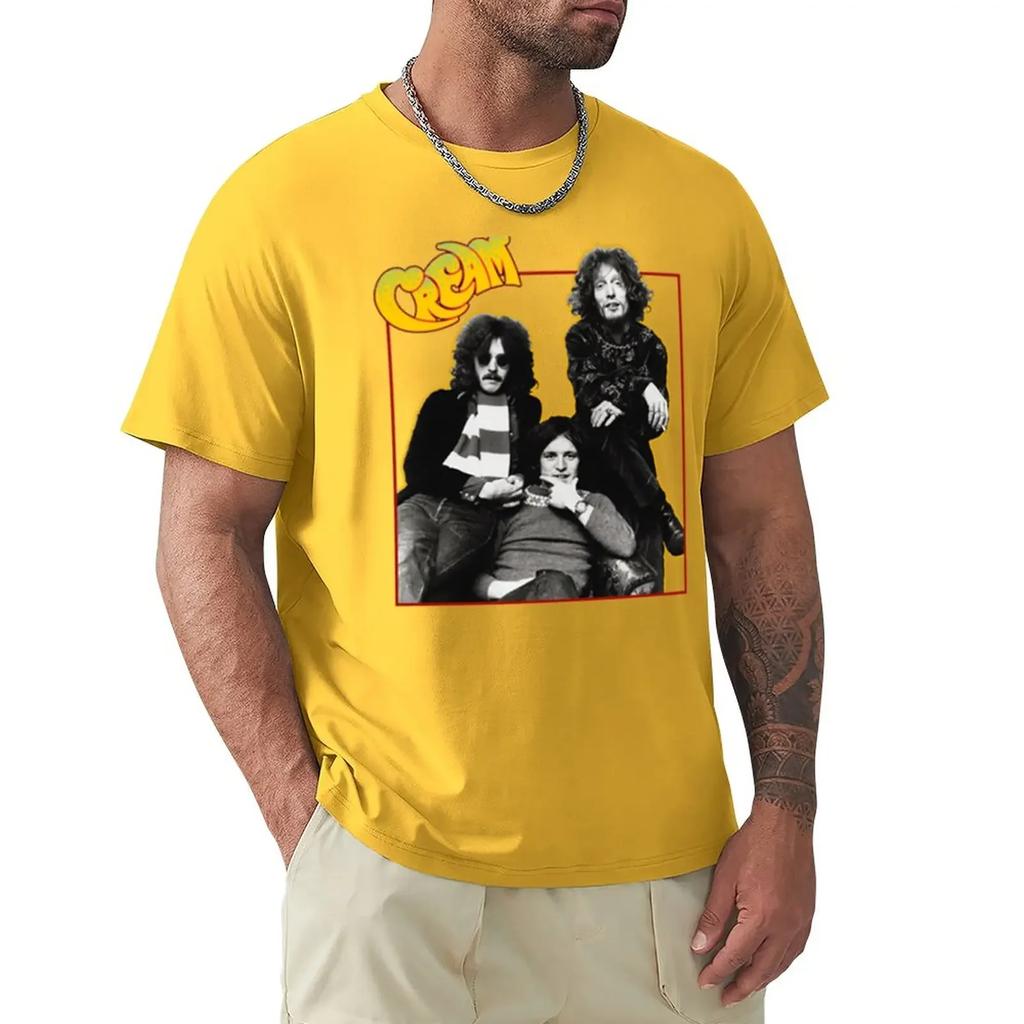 ClaptonThe Cream T-Shirt plain oversized t shirts for graphic tees anime black t-shirts for