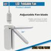 E27 Foldable Fan Shape 28W LED Bulb Lamp 220V 85-265V LED Light Bulbs for Home Ceiling Lamp Warehouse Garage White Light 6500K