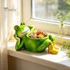 Kleine Vetplant Pot Binnen Schattige Liggende Kikker Plantenbak, Decoratieve Hars Plantenpot, Grappige Plantenbakken voor Planten Container Buiten Bloemen