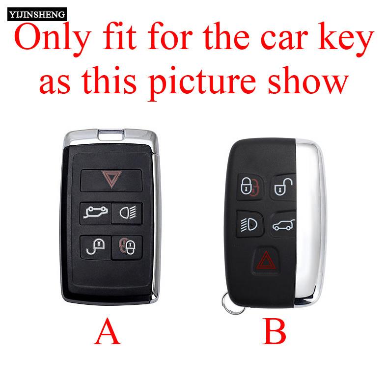 Car Key Case Cover Fob Skin Holder For Jaguar Xe E-Pace Xj Xf C-X16 V12 Xjl F-Type Guitar Land Rover Range Rover Sport Evoque
