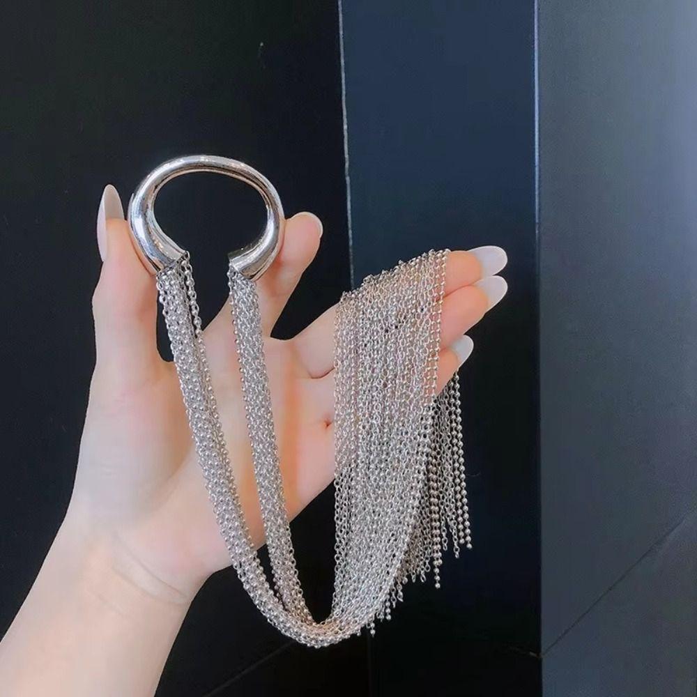 Fashion Bohemia Tassel Ponytail Alloy Woven Tassel Hair Accessories Versatile DIY Hair Accessories Chain Hairpins Women