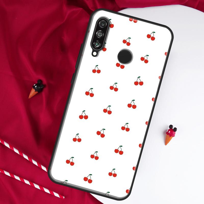 Kirschfrucht Süße Collage Für Huawei Nova 8i 7i 11i 12i 12s 9 10 SE Y90 Y60 Y70 Y72 Y61 Y91 P30 P40 Lite P60 Pro Hülle