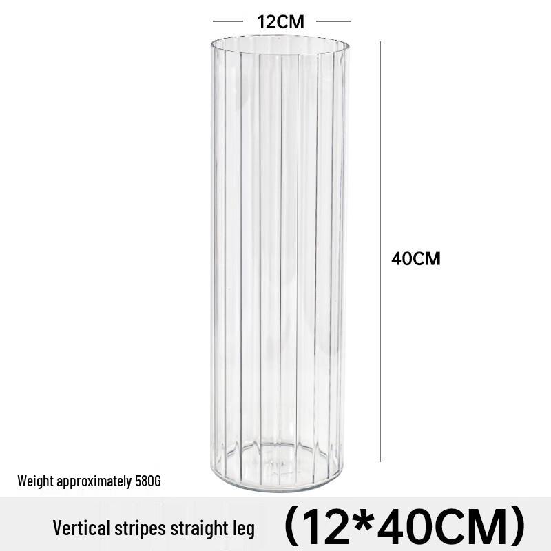 Vertical Stripe Acrylic Flower Arranging & Hydroponic Bucket