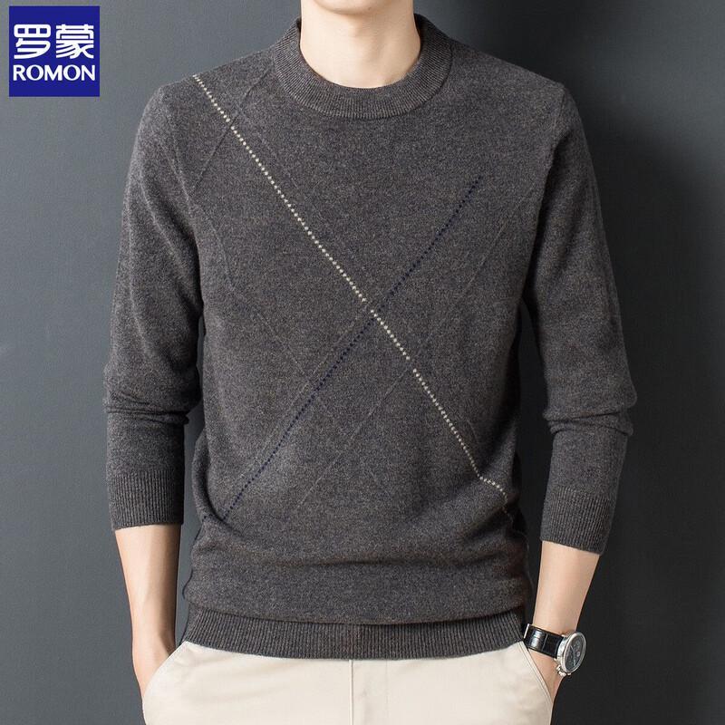 

Luomeng Men s Pure Wool Sweater 3XL