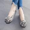 Handmade Flower Shoes Women Soft Flat Bottom Shoes Autumn Casual Sandals Genuine Leather Comfortable Breathable