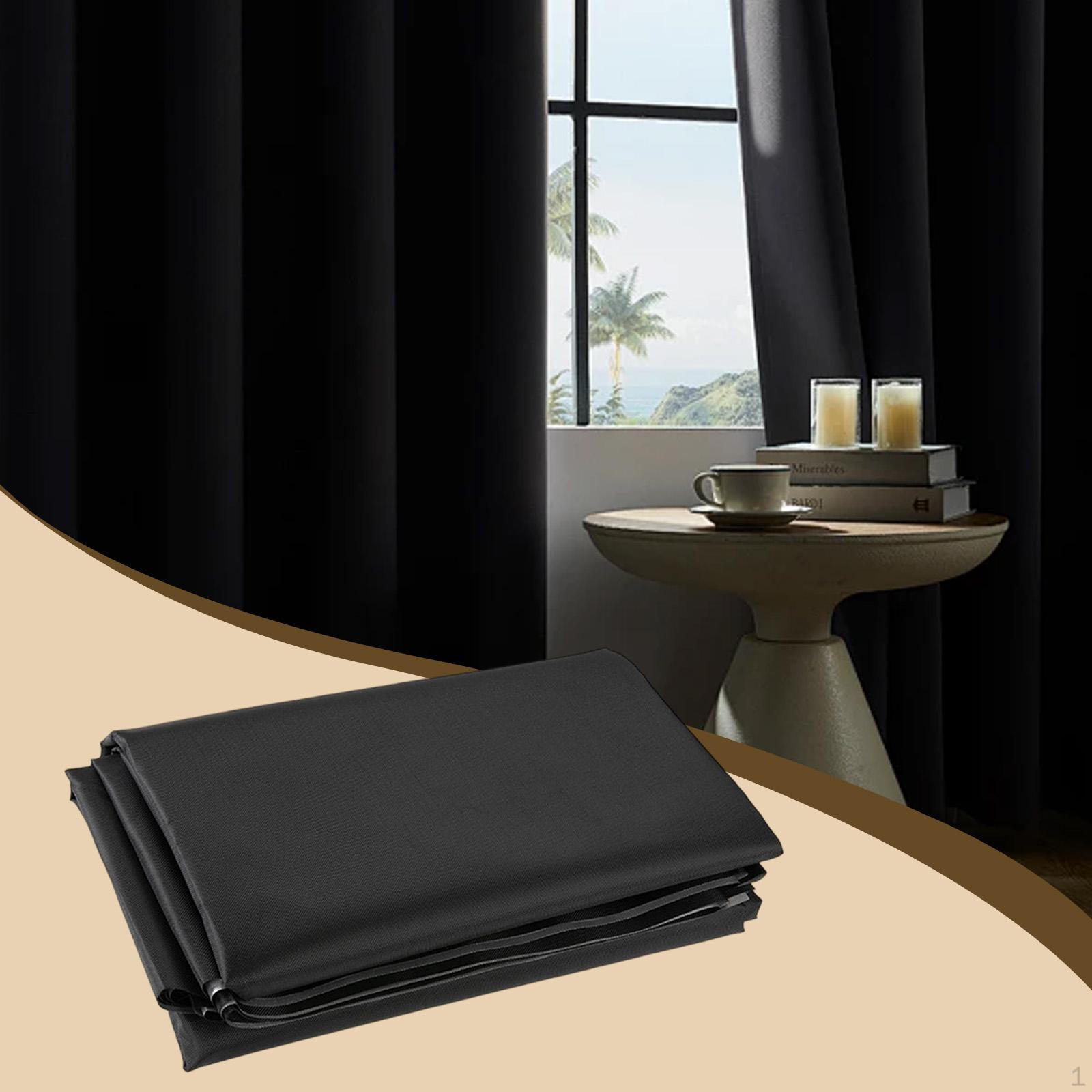 

Blackout Curtain Drape Home Decor Versatile Oxford Cloth Window Blind for 1.45x1m