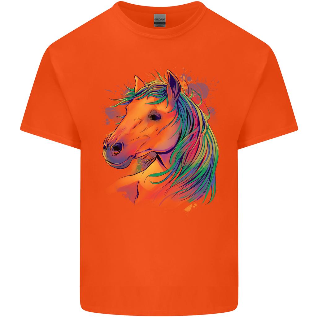Horse Head Equestrian Unisexs Light Cotton TShirt