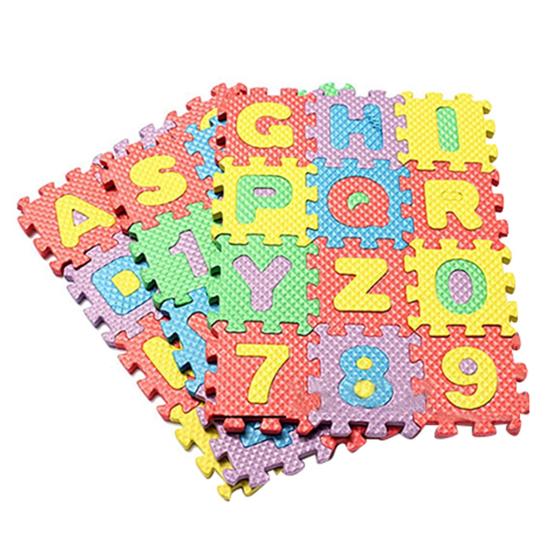 36 ks/sada Dítě Děti Novinka Číslo abecedy EVA Puzzle Pěnové výukové podložky Hračka