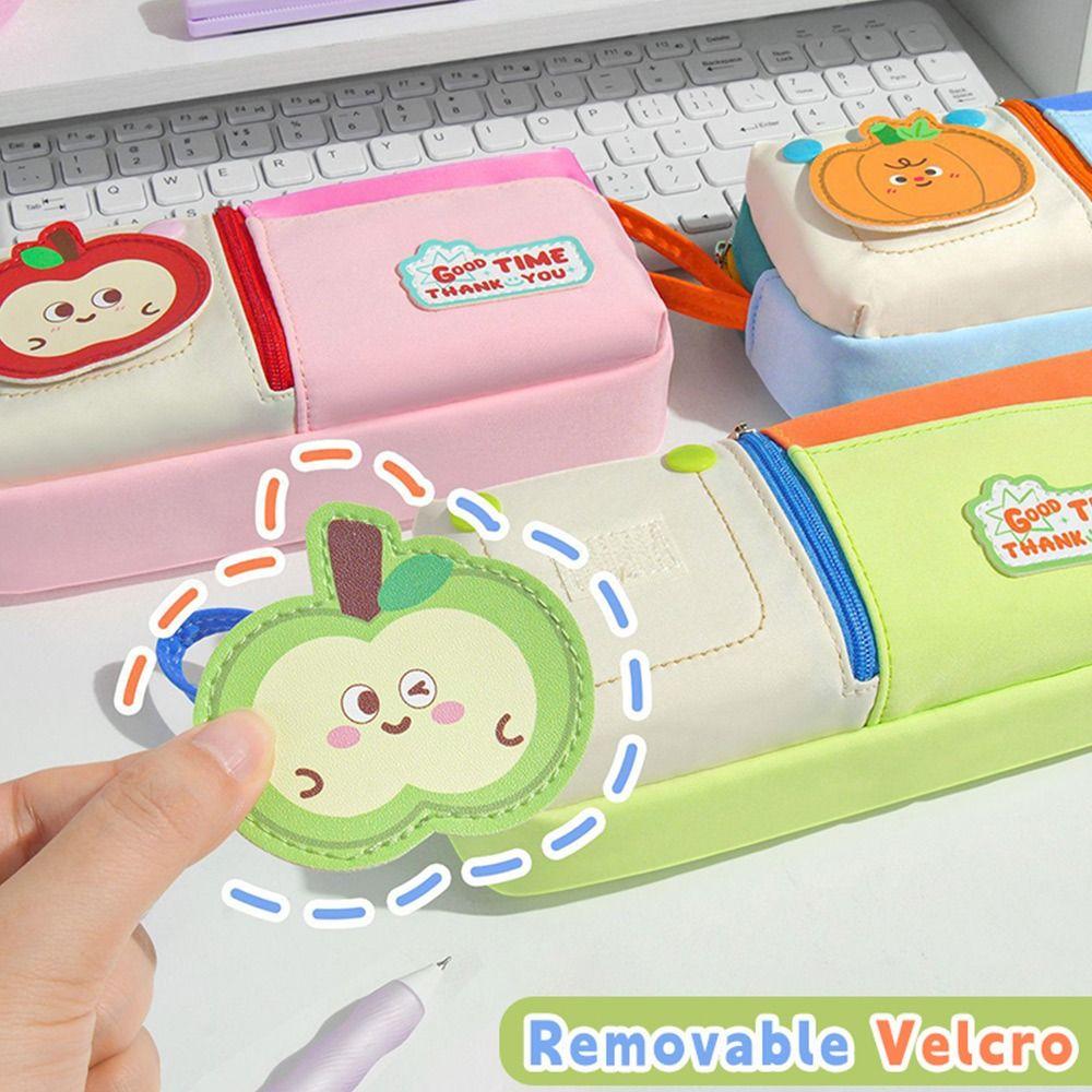 Three Layers Pencil Case Large Capacity Stationery Storage Bag Stationery Organizer  School Office