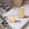 9Dzine Yellow Calcite Freeform Crystal – Natural Polished Healing Stone 100–120g for Reiki, Meditation, Chakra Balancing & Vastu Home Décor