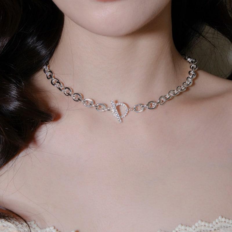 Reve Q Toggle Bar Sterling Chain Necklace