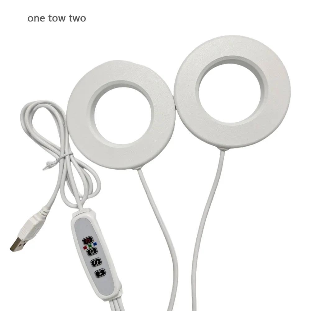 Full Spectrum Ceiling Grow Light 4 Dimmable Levels Halo Grow Lamp Height Adjustable Under Cabinet Plant Lamp for Indoor Plants