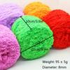 3pcs Soft Polyester Chenille Yarn 100% Pure Thick Cozy for DIY Knitting and Crocheting Ideal for Scarves Sweaters Blankets Light Purple/Yellow/Pink