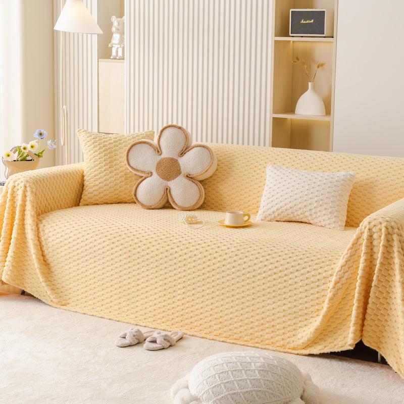 Winter Plüsch Einteiliger Sofabezug Stoff Verdickt Warme Sofa Handtuch Winter High-End Rutschfest All-inclusive Bezug