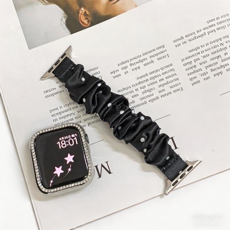 Huawei & Xiaomi Elastic Polka Dot Hair Ties Compatible with Apple Watch Bands